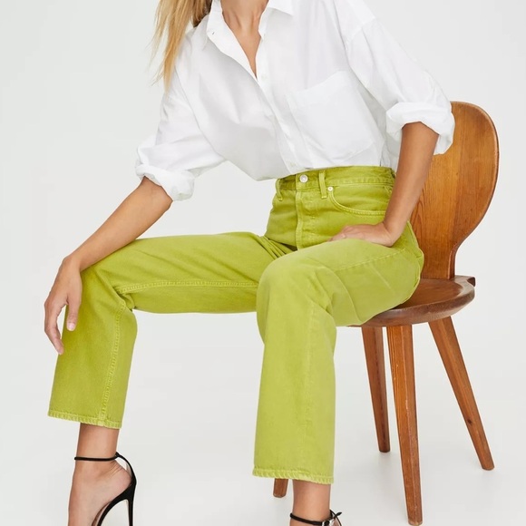 Agolde Matcha 90s Straight Leg Jeans - Picture 3 of 13